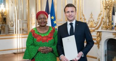Zambia’s Ambassador Presents Credentials to French President Macron 