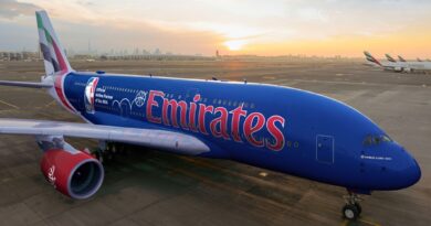 Emirates Unveils Dazzling NBA-Themed Livery for Inaugural Emirates NBA Cup