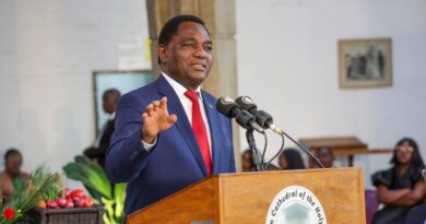 President Hichilema Leads National Thanksgiving at Cathedral, Credits God for Zambia’s Recovery from Historic Drought 