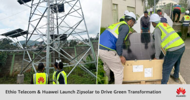 Ethio Telecom and Huawei Pioneer Solar-on-Tower Solution to Drive Green ICT in Africa 