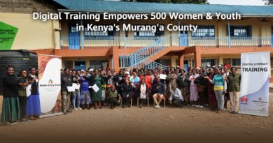 500 Women and Youth in Murang’a Receive Digital Skills Training