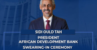 Sidi Ould Tah to be Sworn in as New President of the African Development Bank