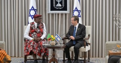 Zambia’s New Ambassador to Israel Presents Credentials to President Herzog