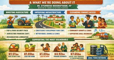 Low Productivity, Poor Infrastructure and Limited Finance Among Key Drivers of Poverty in Zambia – Finance Minister
