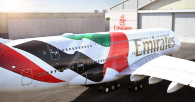 Emirates Unveils Striking UAE Flag Livery on A380 in Tribute to National Unity
